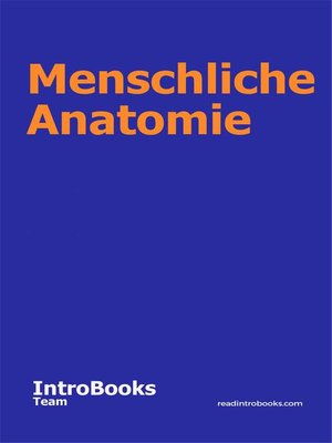 cover image of Menschliche Anatomie
